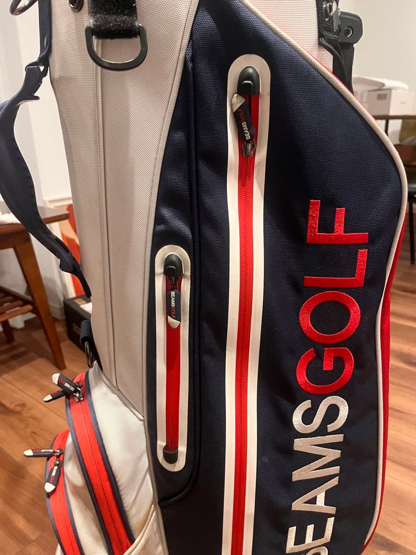 BEAMS GOLF スタンド キャディバッグ トリコロールカラー 生産終了