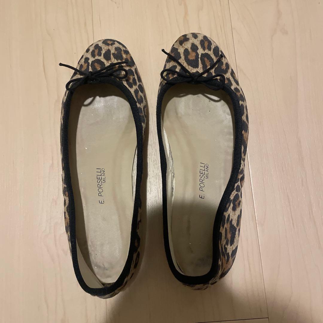 PORSELLI / ポルセリ バレエシューズ レオパード