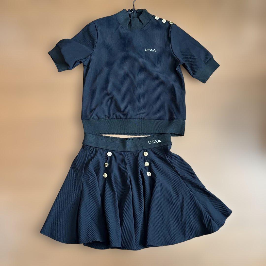 UTAA ブラックハイネックセットアップ　S