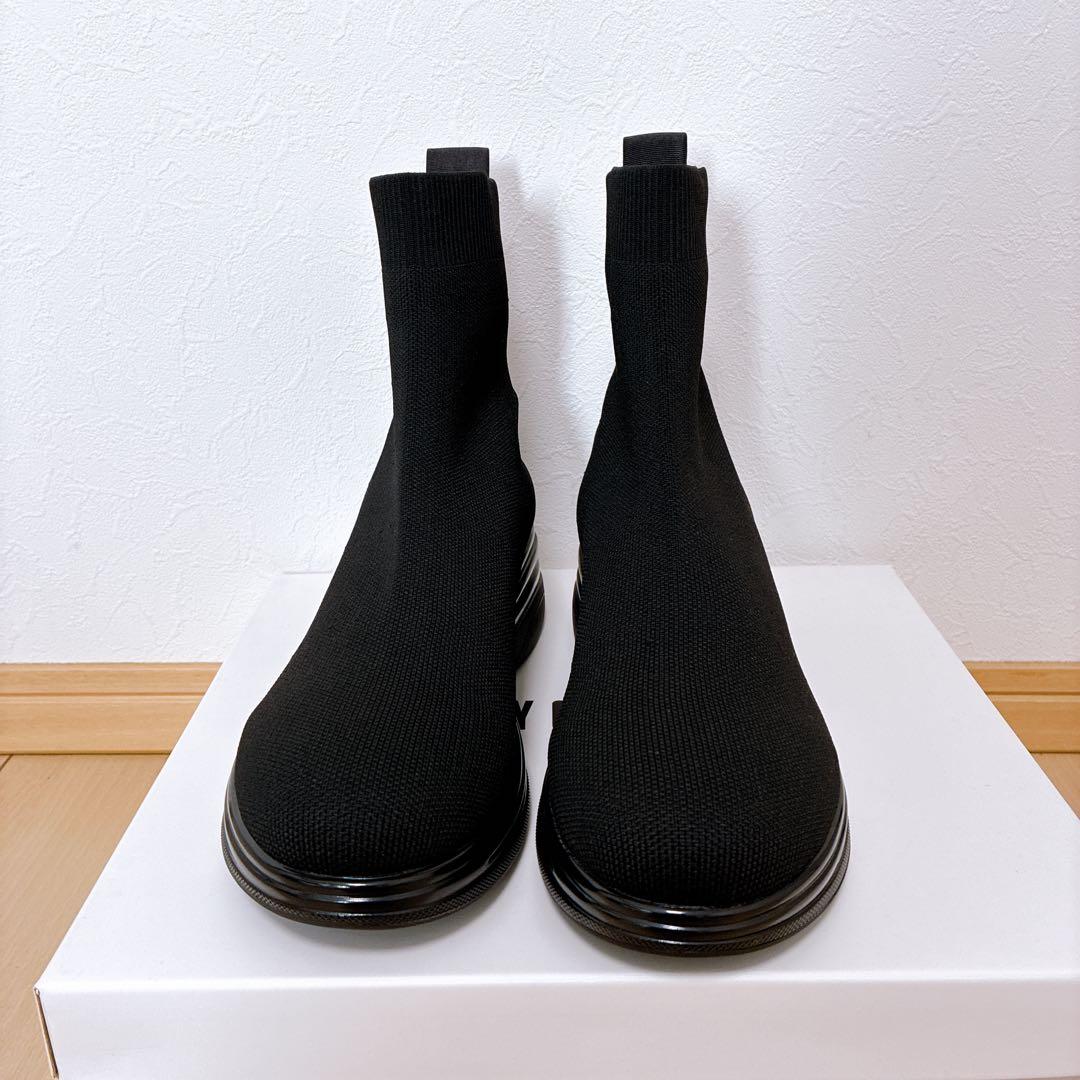 値下げ⭐︎MARY QUANT マリークヮント メタルデイジー ニットブーツ 黒L