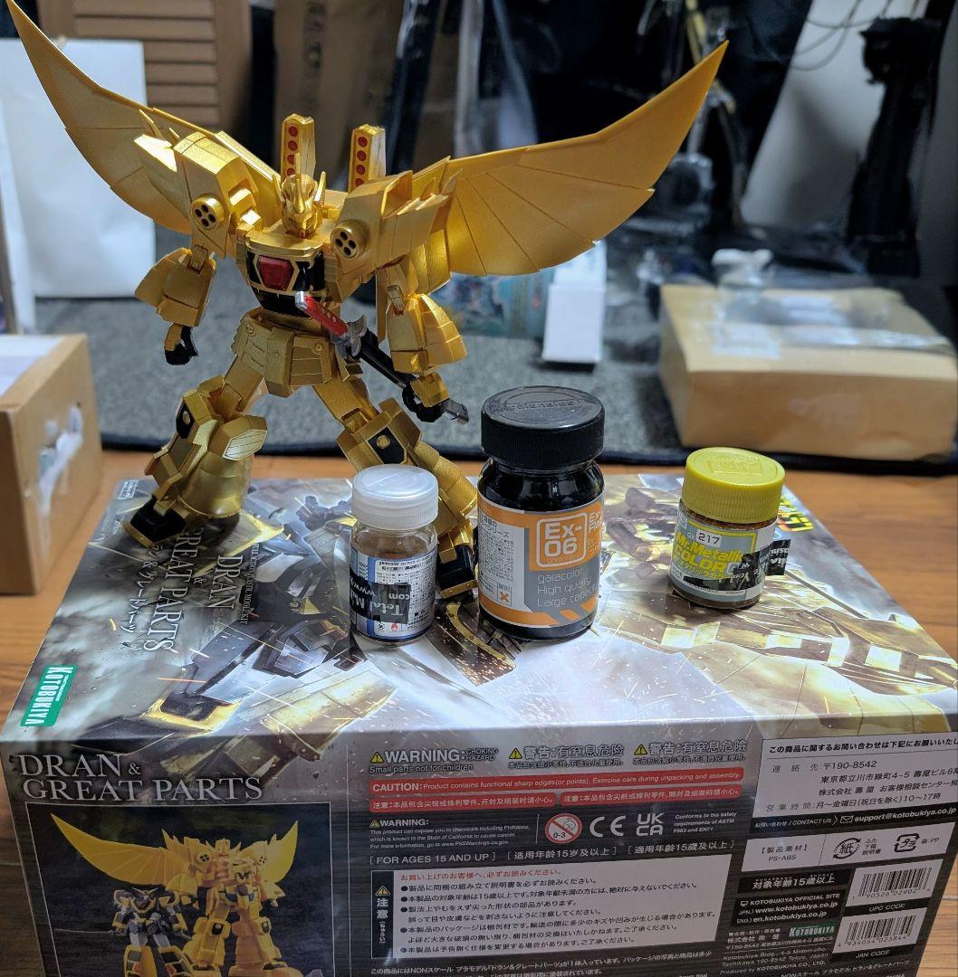 J*M様 コトブキヤ製　黄金勇者ゴルドラン　ドラン＆グレートパーツ＋完成品スカイ