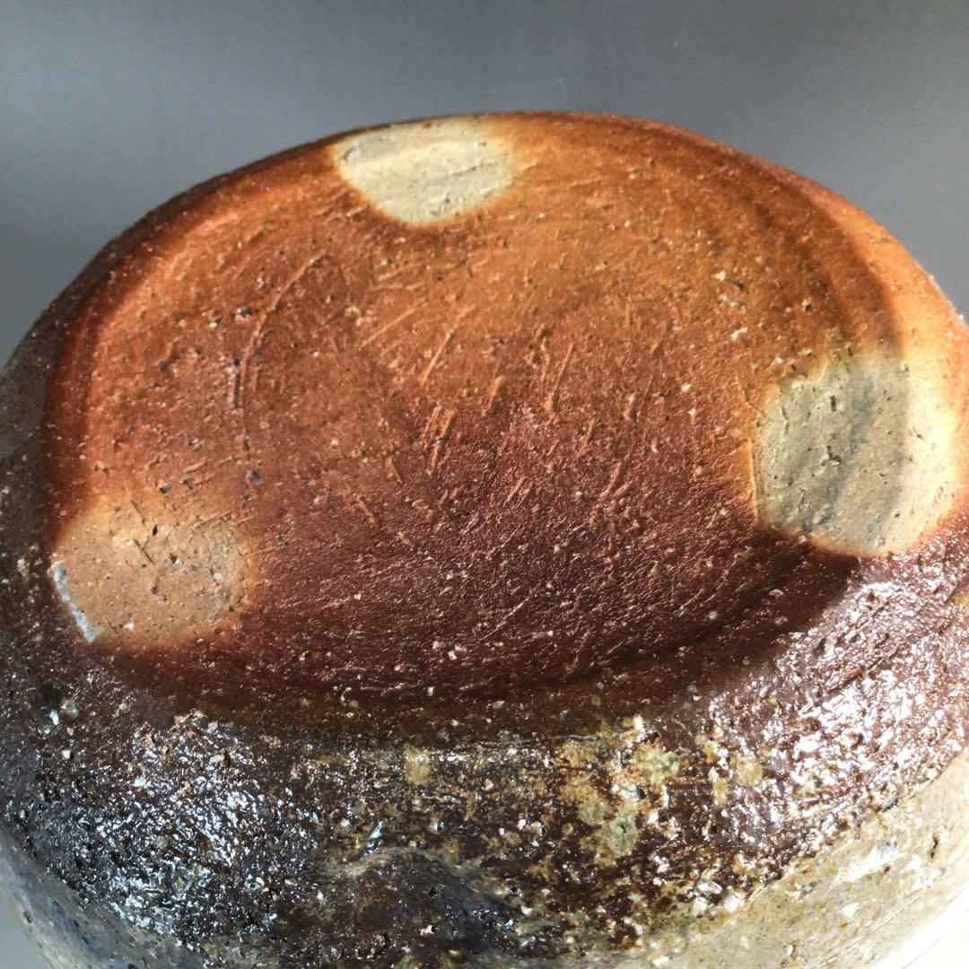 Ｐ６５７　水指　『萩焼』『吉田仙萩造』『平水指』　共箱　茶道具