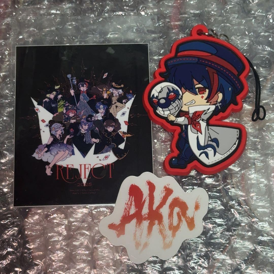 REJECT 第五人格 AKa TGSステッカー あかまじゅ ラバーストラップ