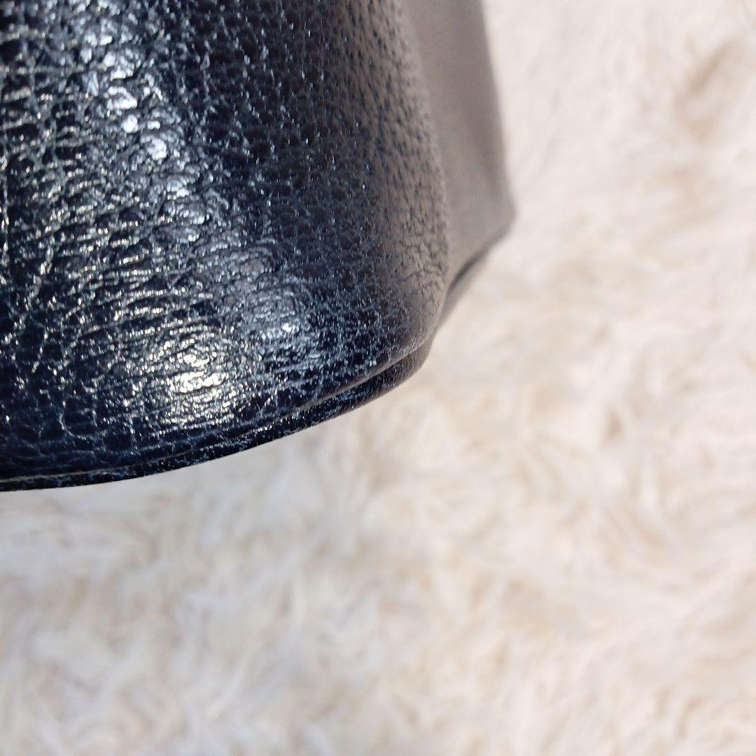 Kitamura キタムラ ハンドバッグ ネイビー　小型