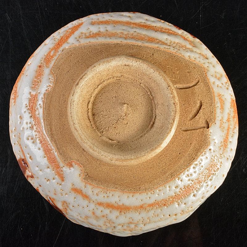 加藤唐九郎　一無斎（一ム斎）作　古志戸窯　志野茶碗　清水公照極め箱　FR7282