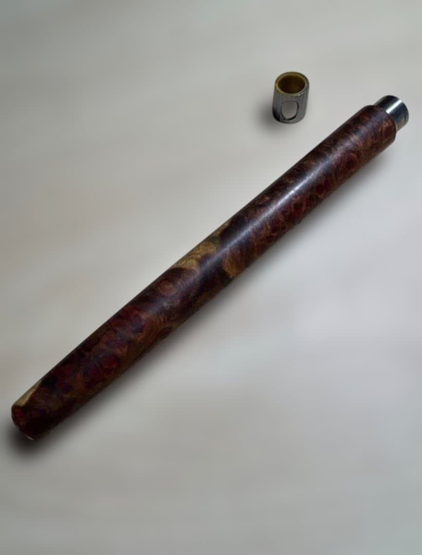 最終値下げバハギアpg5カスタ厶 軸と高度表示窓 極上本花梨瘤杢紅白