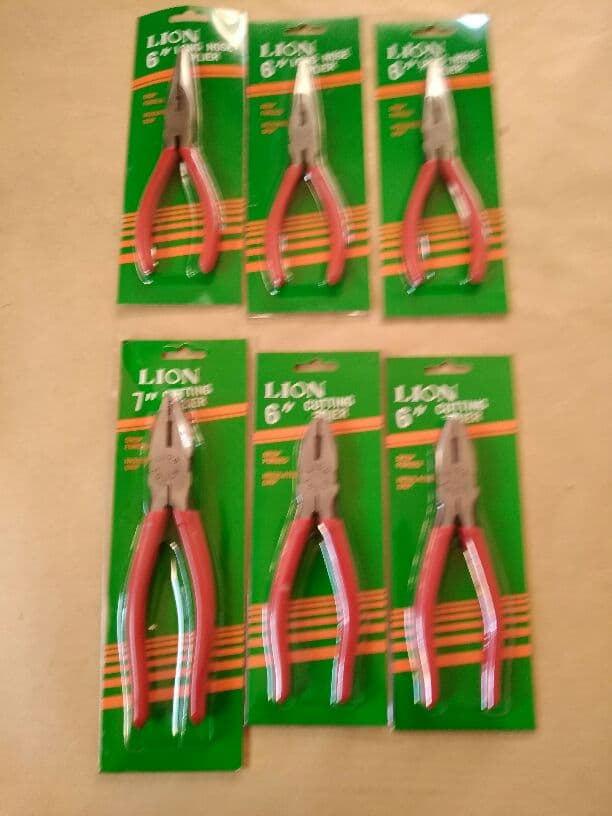 ライオン　ペンチ　6点