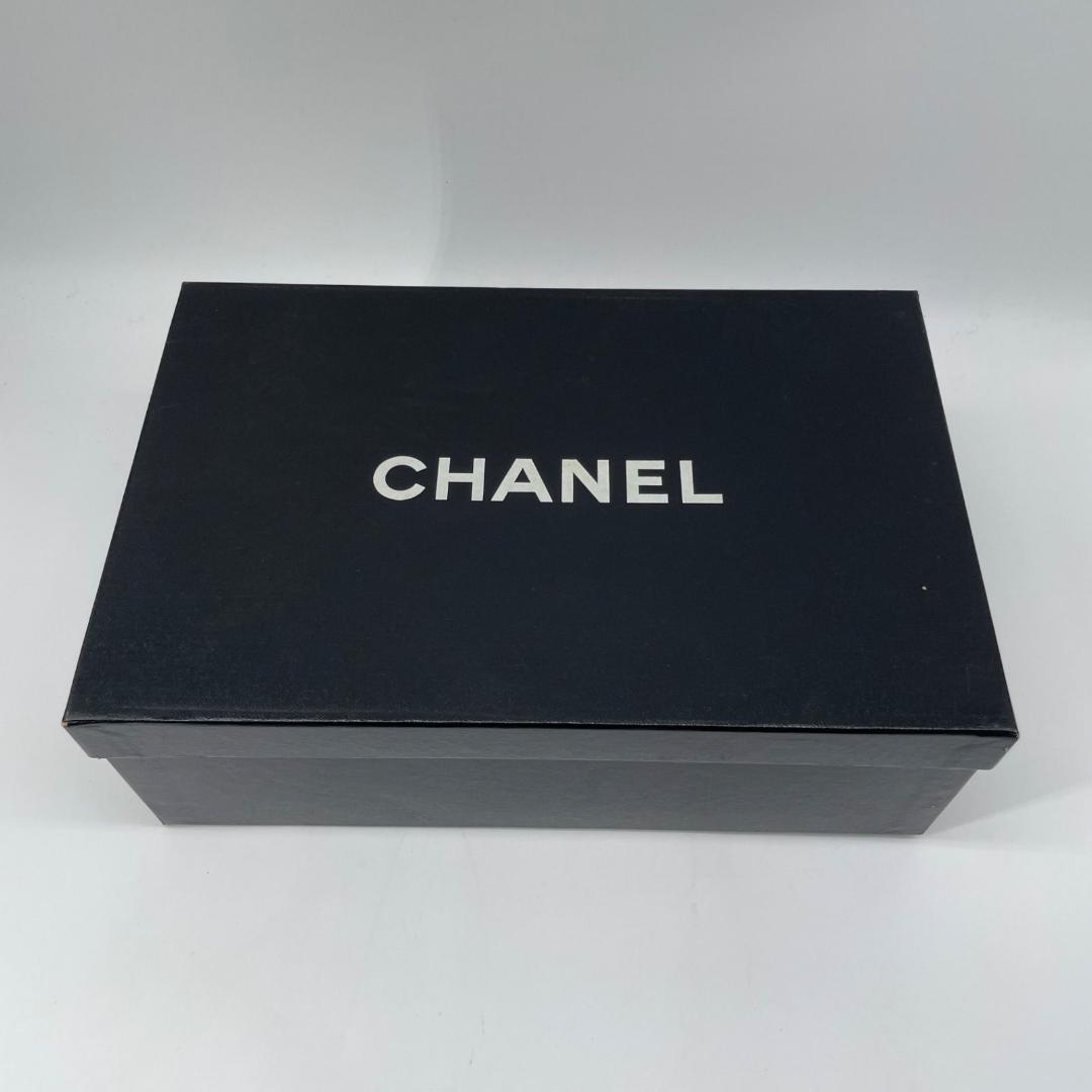 良品✨シャネル ココマーク ミュールサンダル スエード レザー 黒 ブラック