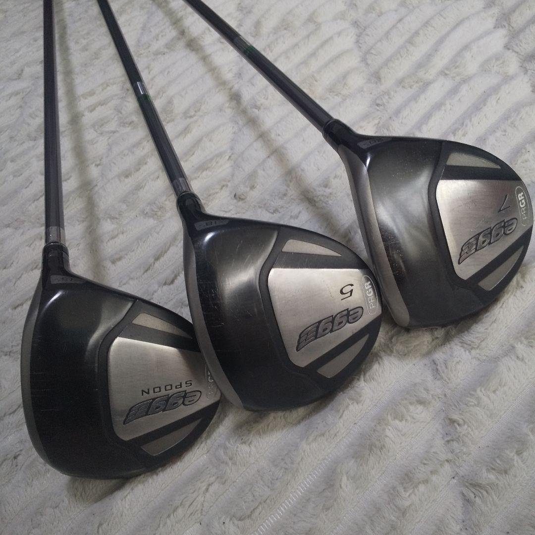 PRGR egg プロギア エッグ フェアウェイウッド 3,5,7番 3本セット