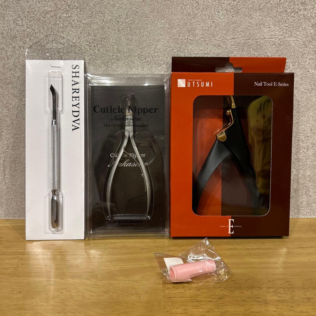 SHAREYDA カッター & UTSUMI キューティクルニッパー セット