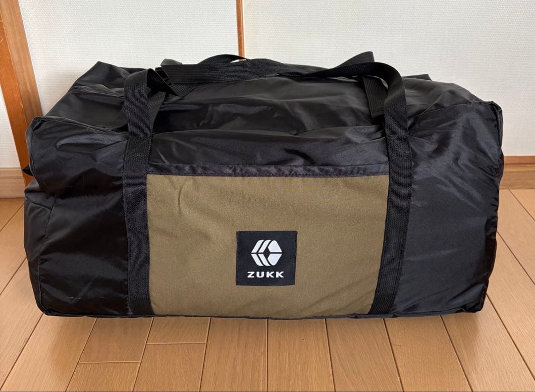 ZUKK キャンプテント オリーブグリーン　別売りエクステンションタープ付き