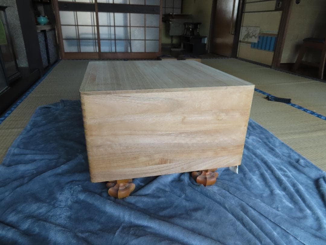 高級碁盤セット（本榧碁盤　天地柾7.8寸、碁石）