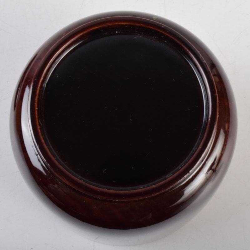 茶道具　清山作　松溜塗　鳥蒔絵　苫屋棗　共箱　V　8583