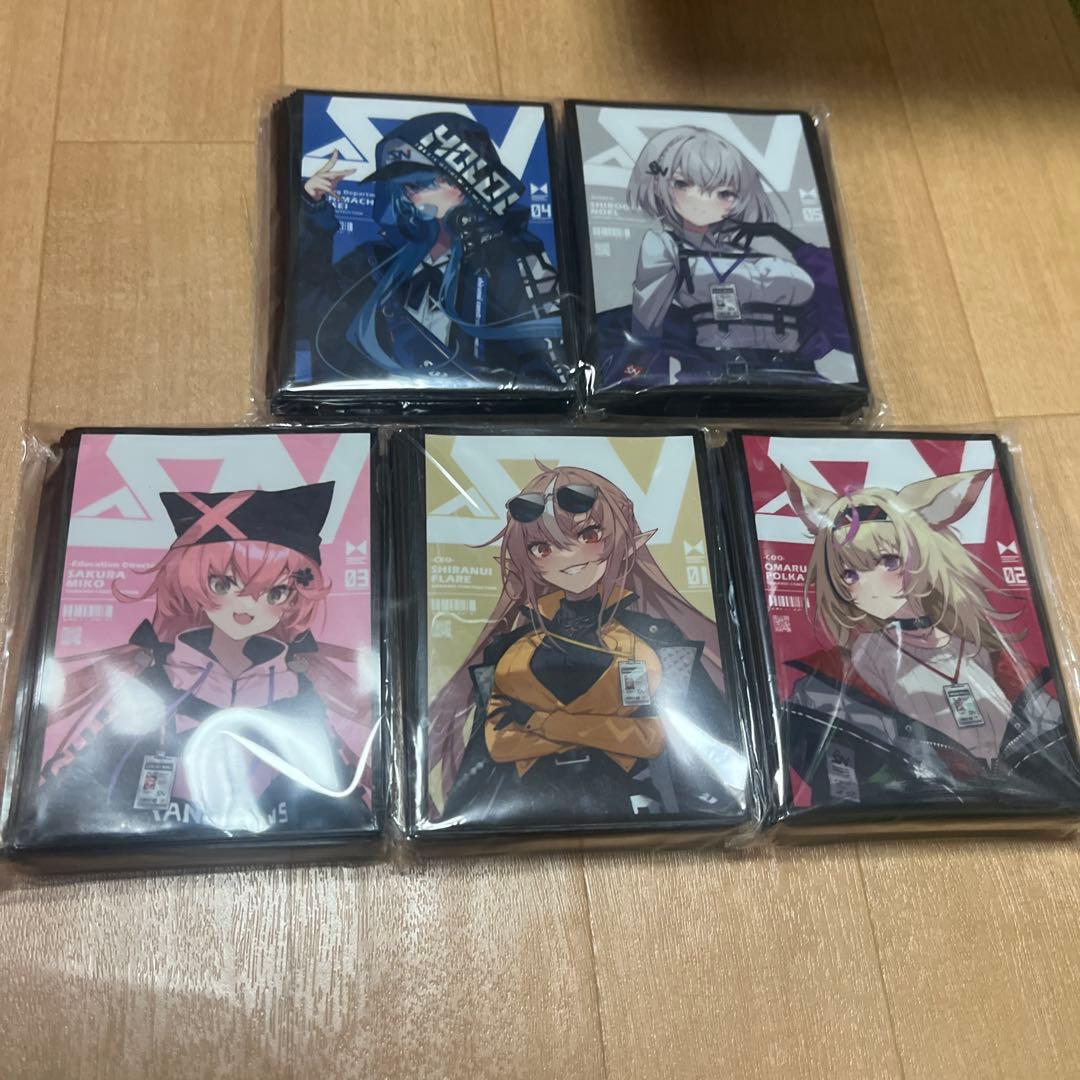 ホロライブ 混沌の女神様 不知火建設 しらけん スリーブ5点セット