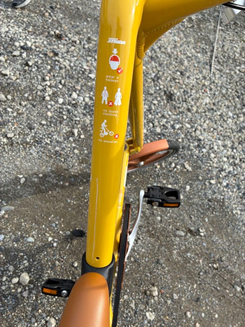 送料込　ストライダ　自転車　イエロー　美品　strida5