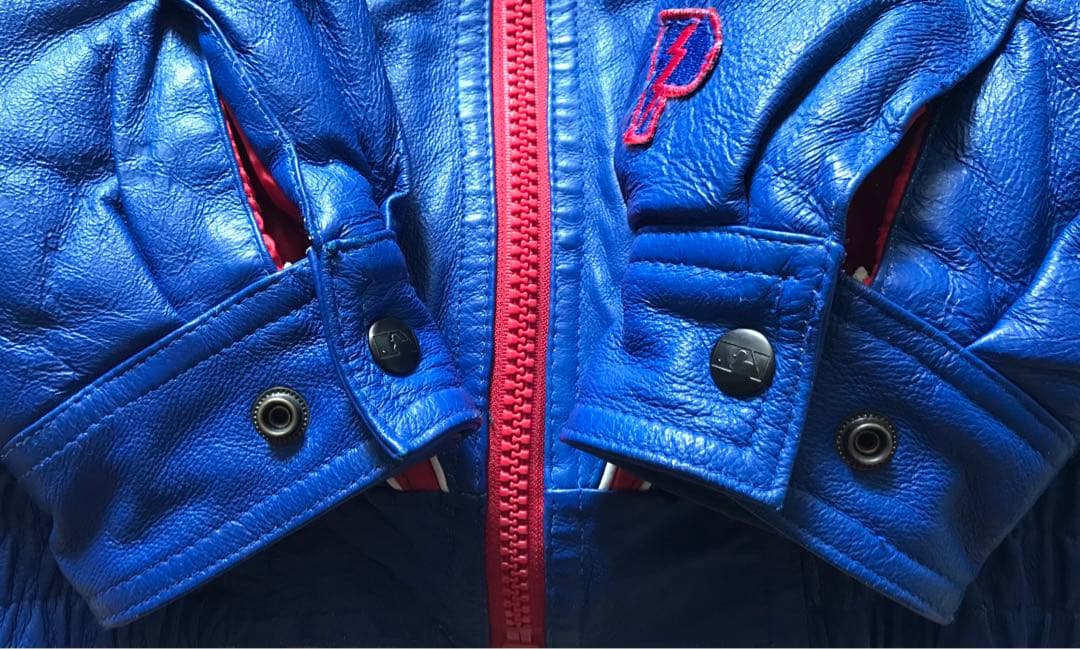 最高のデザイン 90's PRO PLAYER RANGERS レザースタジャン