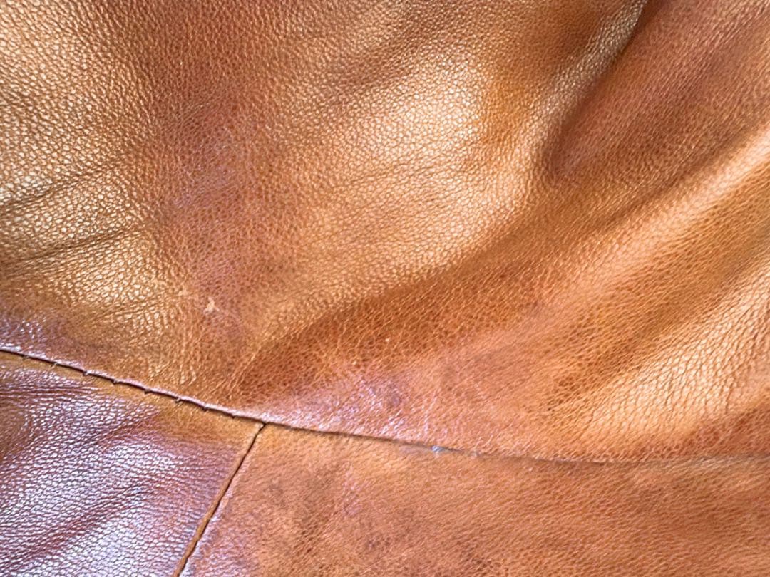 ☆goa ゴア ラムレザー 革ジャン ファー付き ブラウン 難あり