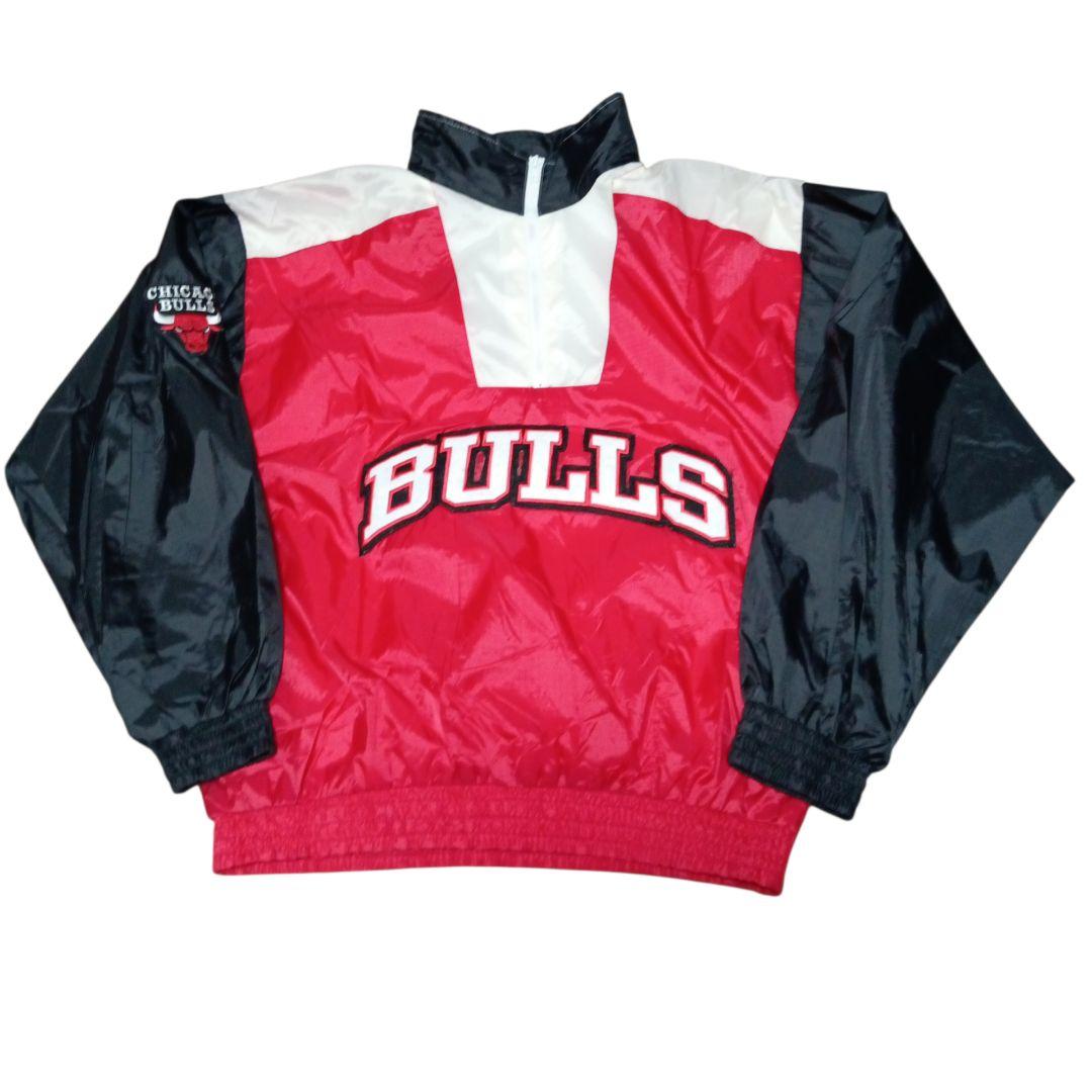 90s シカゴ・ブルズ　ハーフジップジャケット 古着