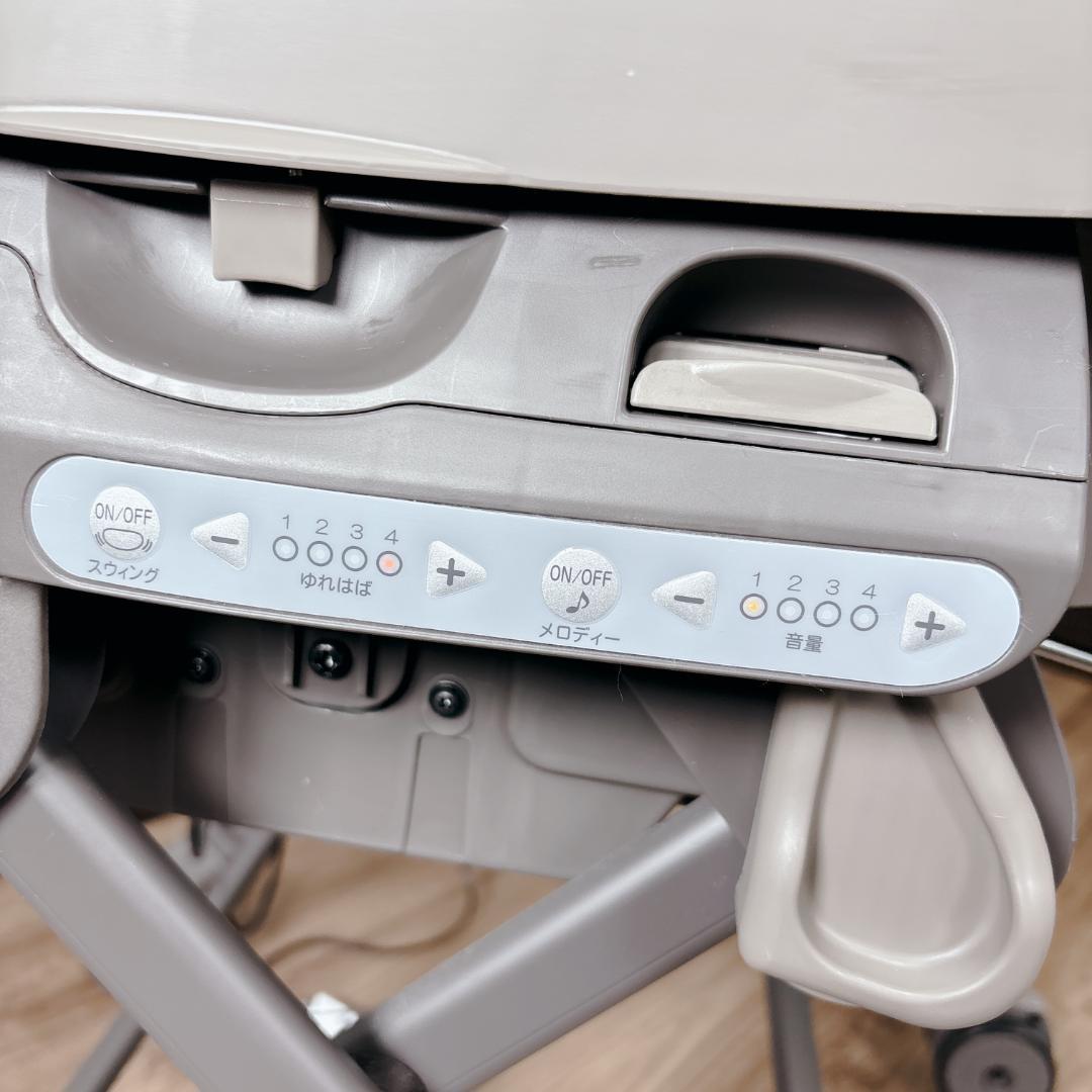 【極美品】コンビ ネムリラ AUTO SWING ミントグレー ハイローチェア