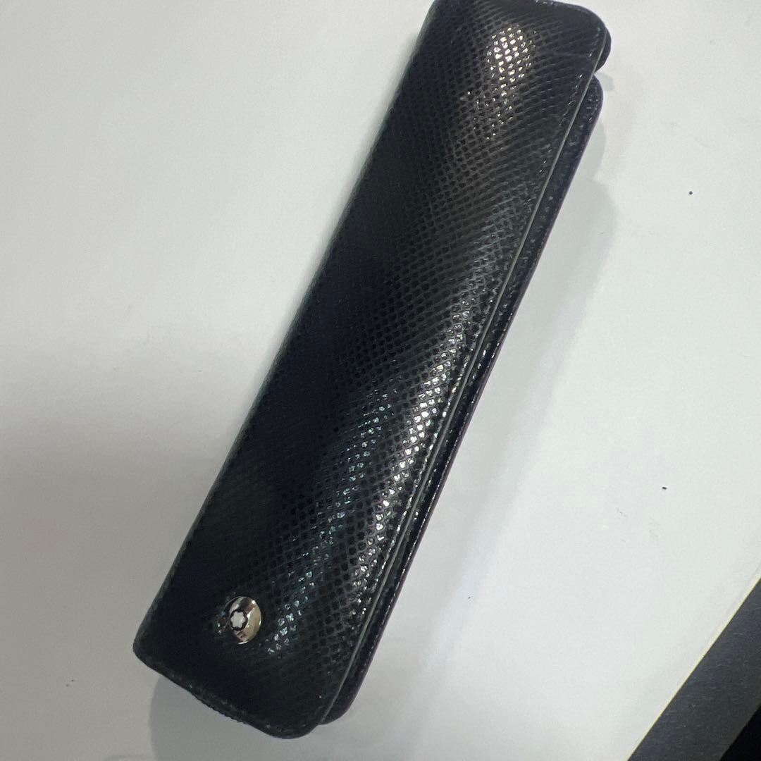 モンブランボエム万年筆グリーンとペンケース ボエム ブラック/レッド1本差し