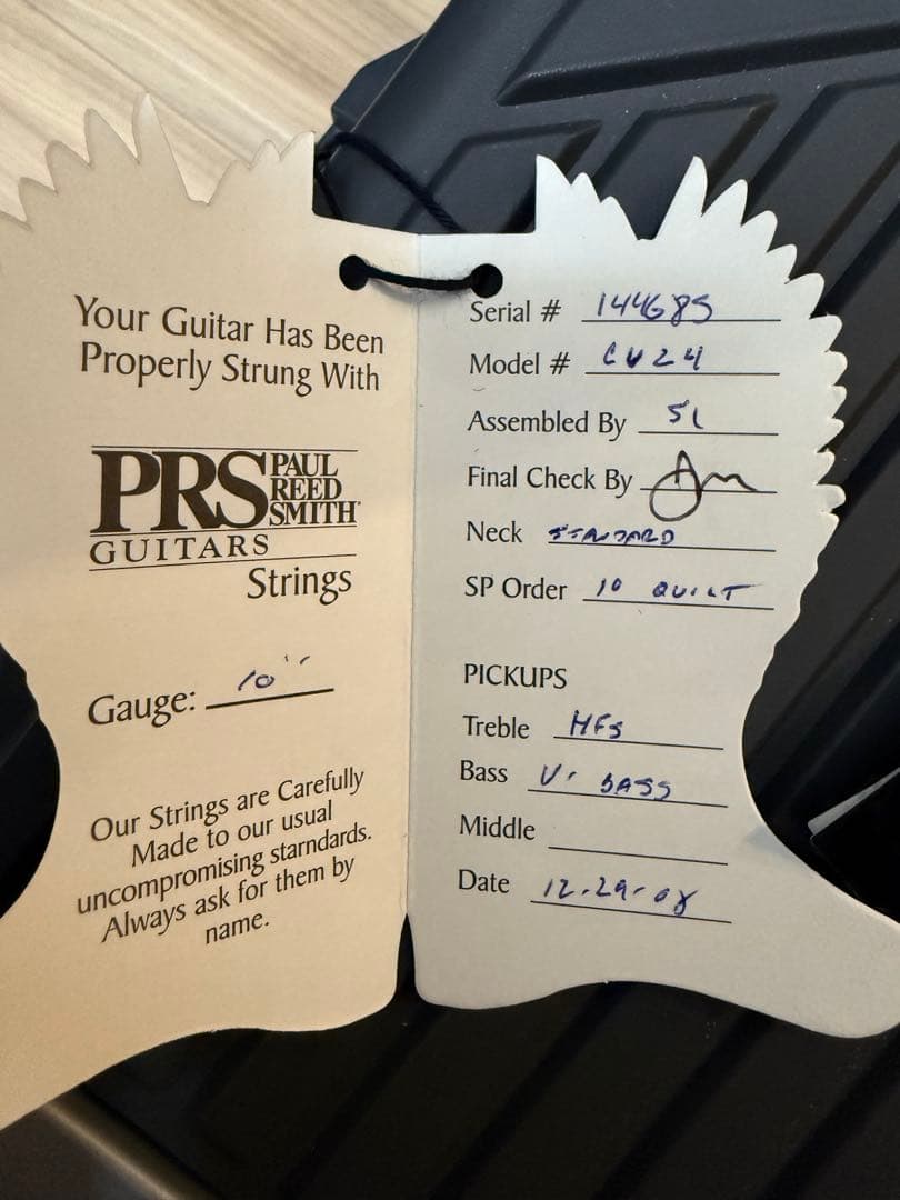 PRS CUSTOM24 10Topキルト ローズウッドネック