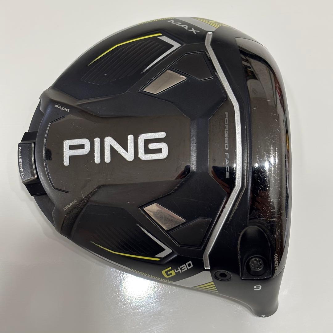 比較的綺麗:PING G430 MAX ドライバーヘッドのみ　9°
