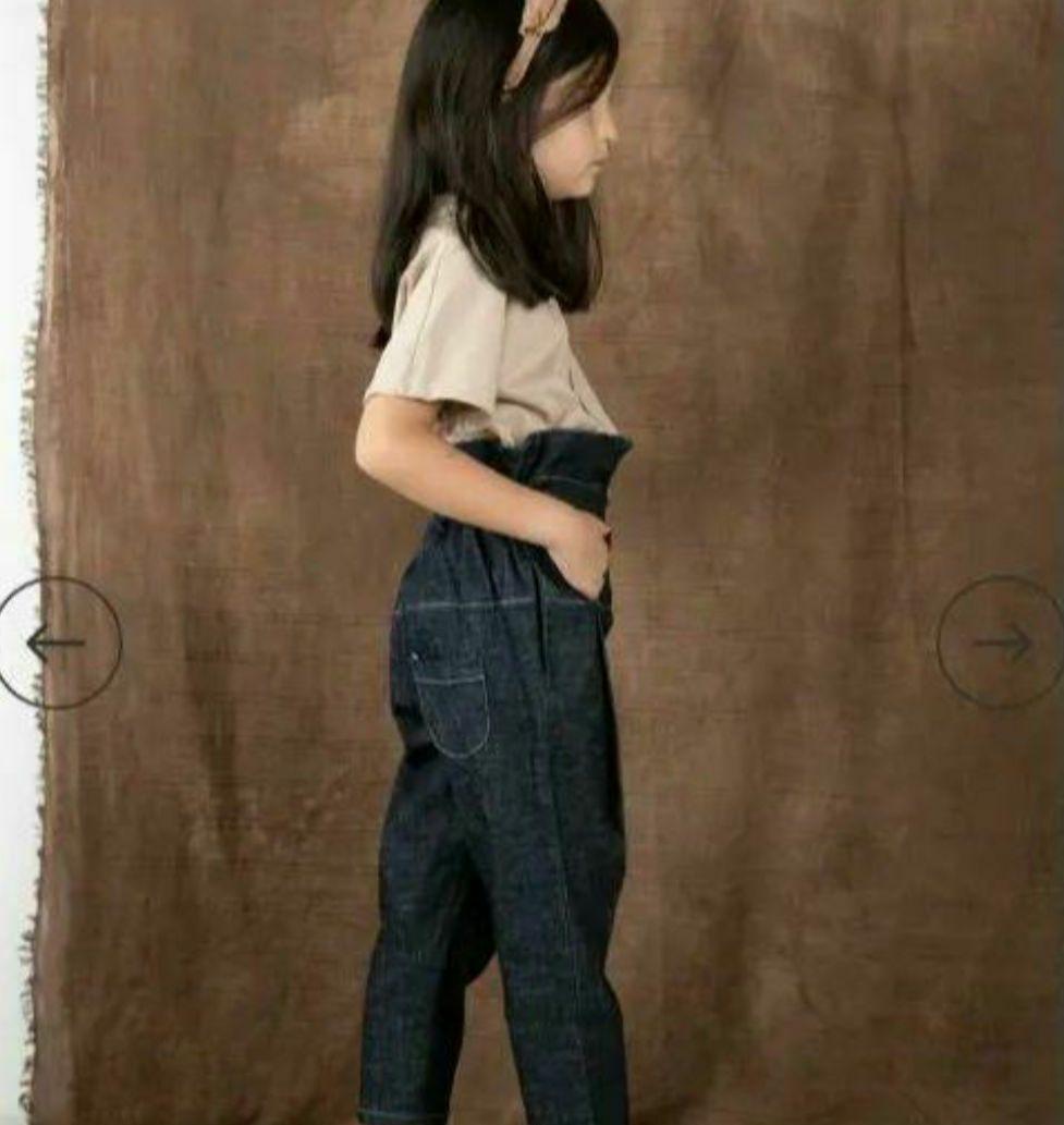 【8-9Y】HELLOLUPO　ハイウエストデニム