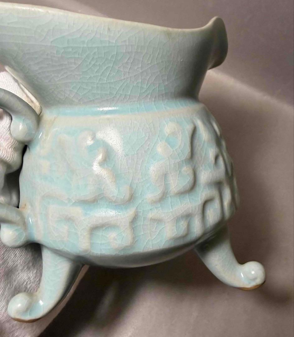 中国 三つ足水注　f2260117