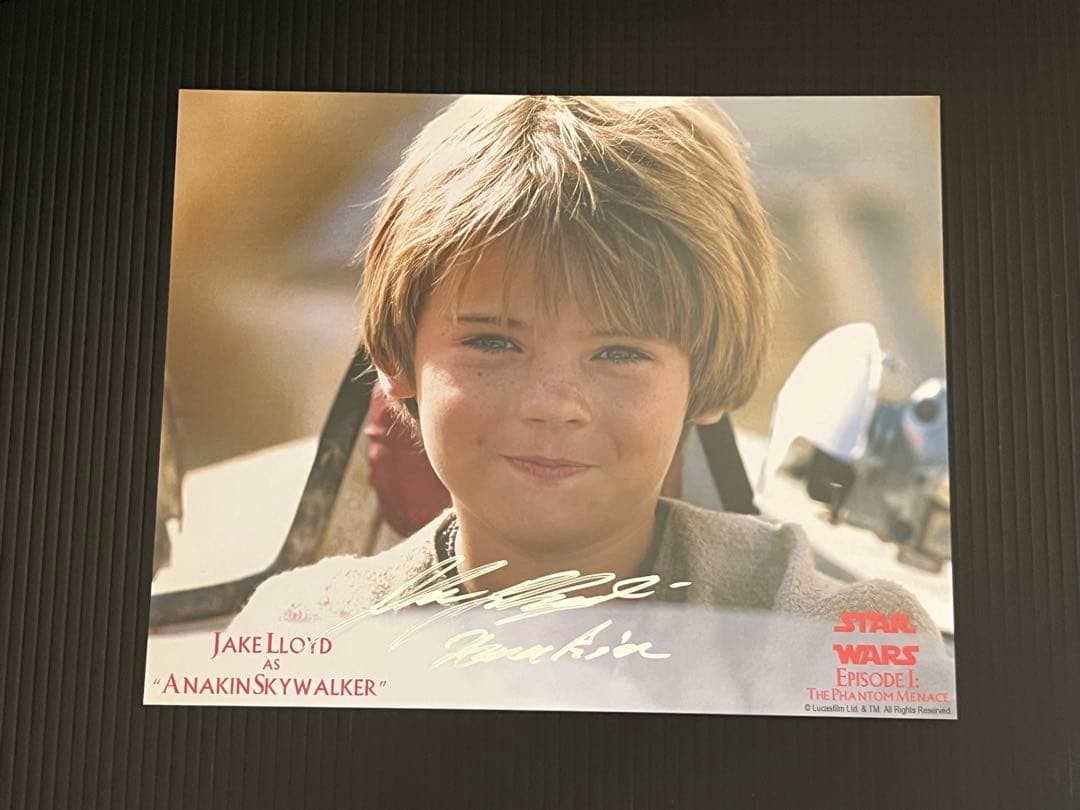 スターウォーズ アナキン役 ジェイクロイド氏 直筆サインポートレート