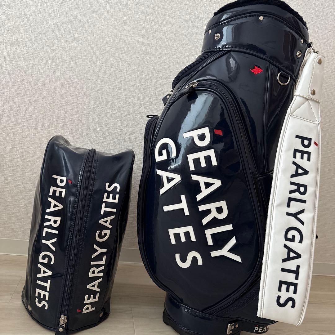 パーリーゲイツ　キャディ バッグ　　トーナメントモデル　紺　ネイビー　ツアー
