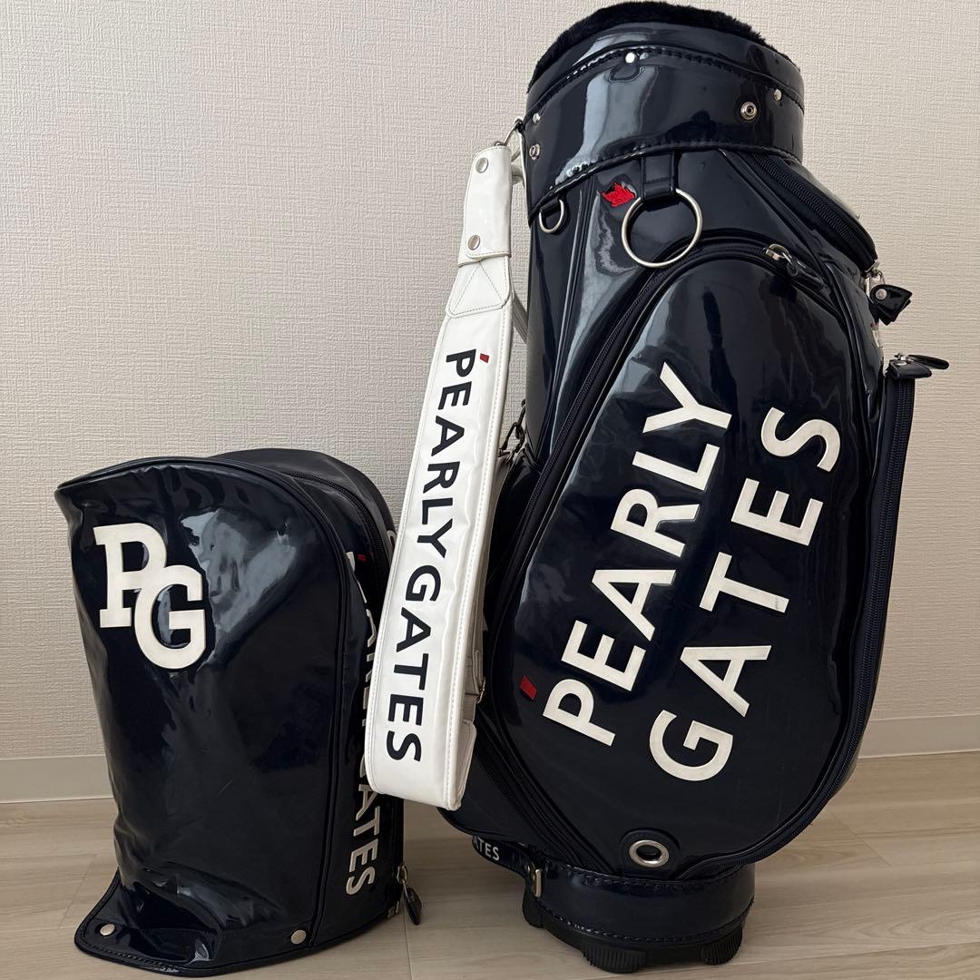 パーリーゲイツ　キャディ バッグ　　トーナメントモデル　紺　ネイビー　ツアー