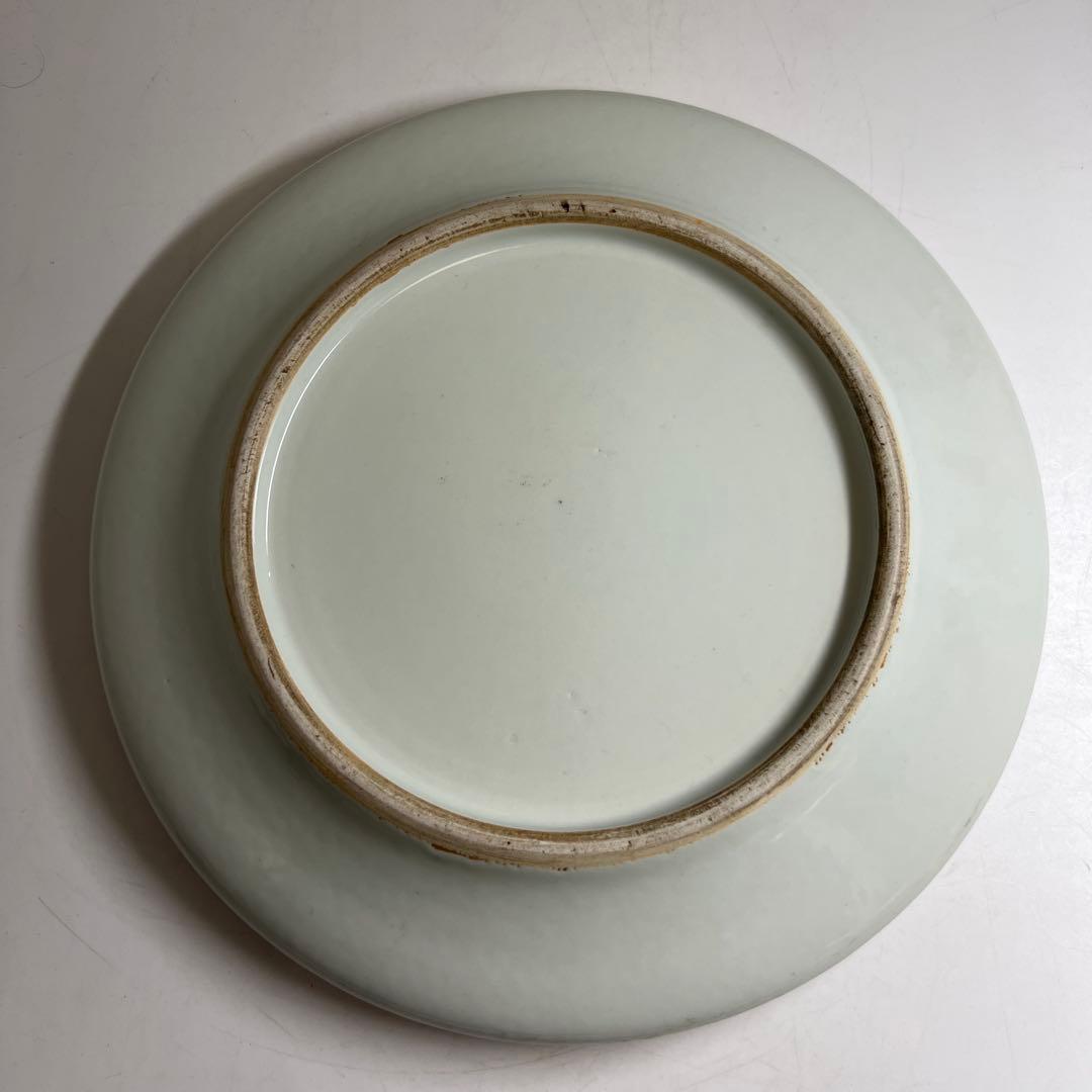 中国清時代　釉裏紅獅子図大鉢　幅約26㎝　東Y8-0203☆2Fトコサ