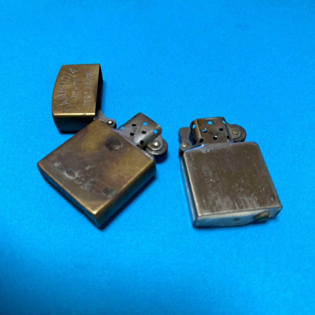 超希少 アンティークZIPPO CAMBODIA 72-73 SVAYRIENG