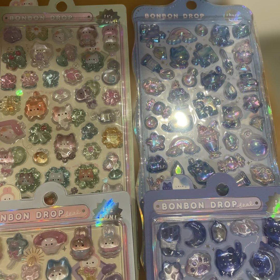 オリジナル　ボンボンドロップシール　9枚セット　クーリア