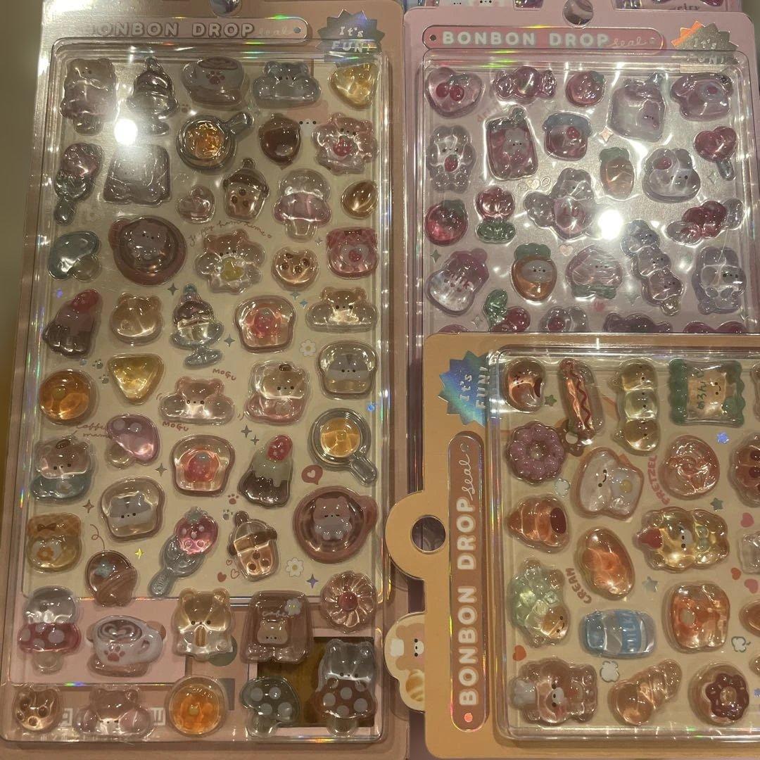 オリジナル　ボンボンドロップシール　9枚セット　クーリア