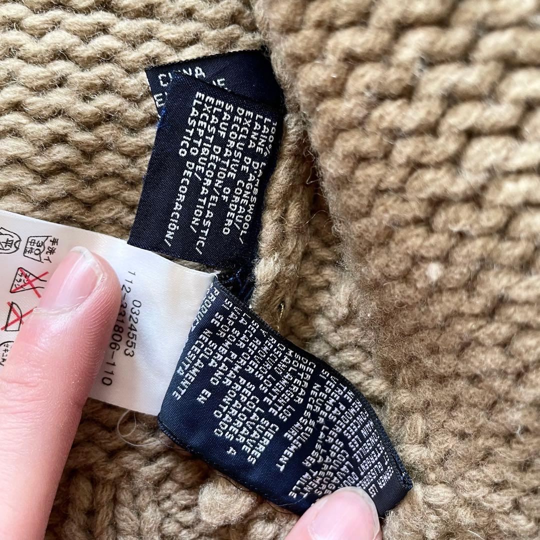 【希少】トミーヒルフィガー　ネイティブ柄　カウチン　ドライバーズニット　L