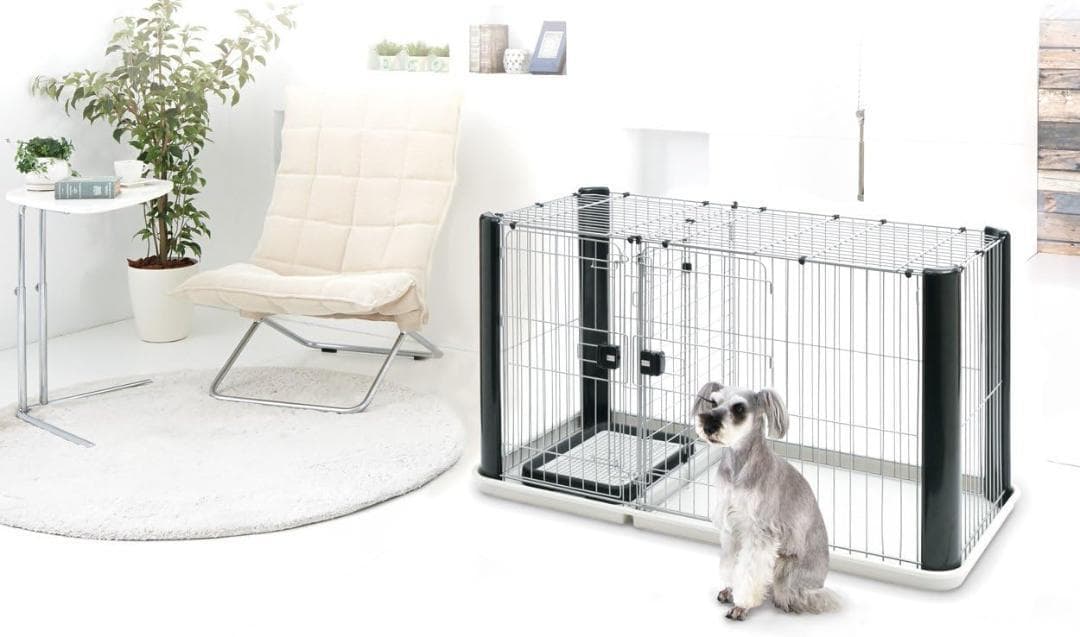 アドメイト イヌ用 ヴィラフォートサークル ブラック&シルバー レギュラー