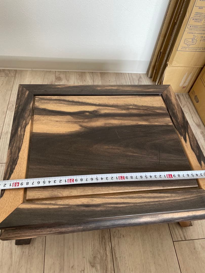 て*ち様 黒柿の木　台