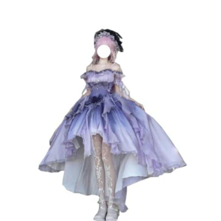 ゴスロリ・ロリータ パープルドレス