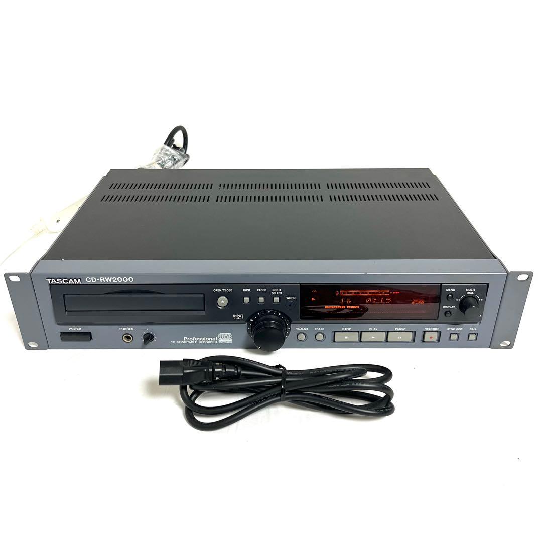 【録再OK】TASCAM 業務用CDレコーダー CD-RW2000 タスカム