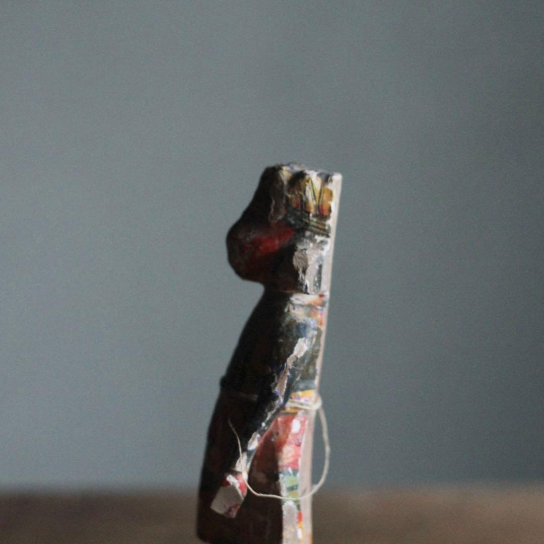 古作 木彫 サヌマーン像 インド 猿の神様 古道具 アンティーク オブジェ