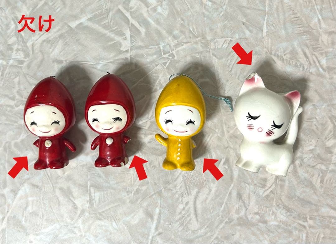 内藤ルネ レトロ陶器人形セット