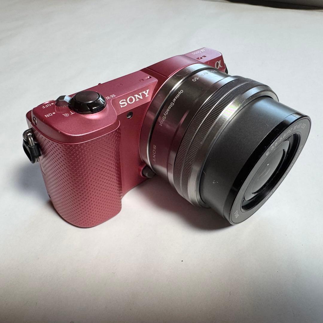 【ジャンク】SONY ミラーレス一眼カメラ α5000 ピンク