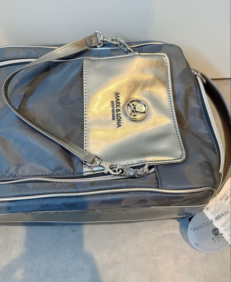 新品 ★ MARK&LONA グレー シューズケース バッグ マーク&ロナ 靴