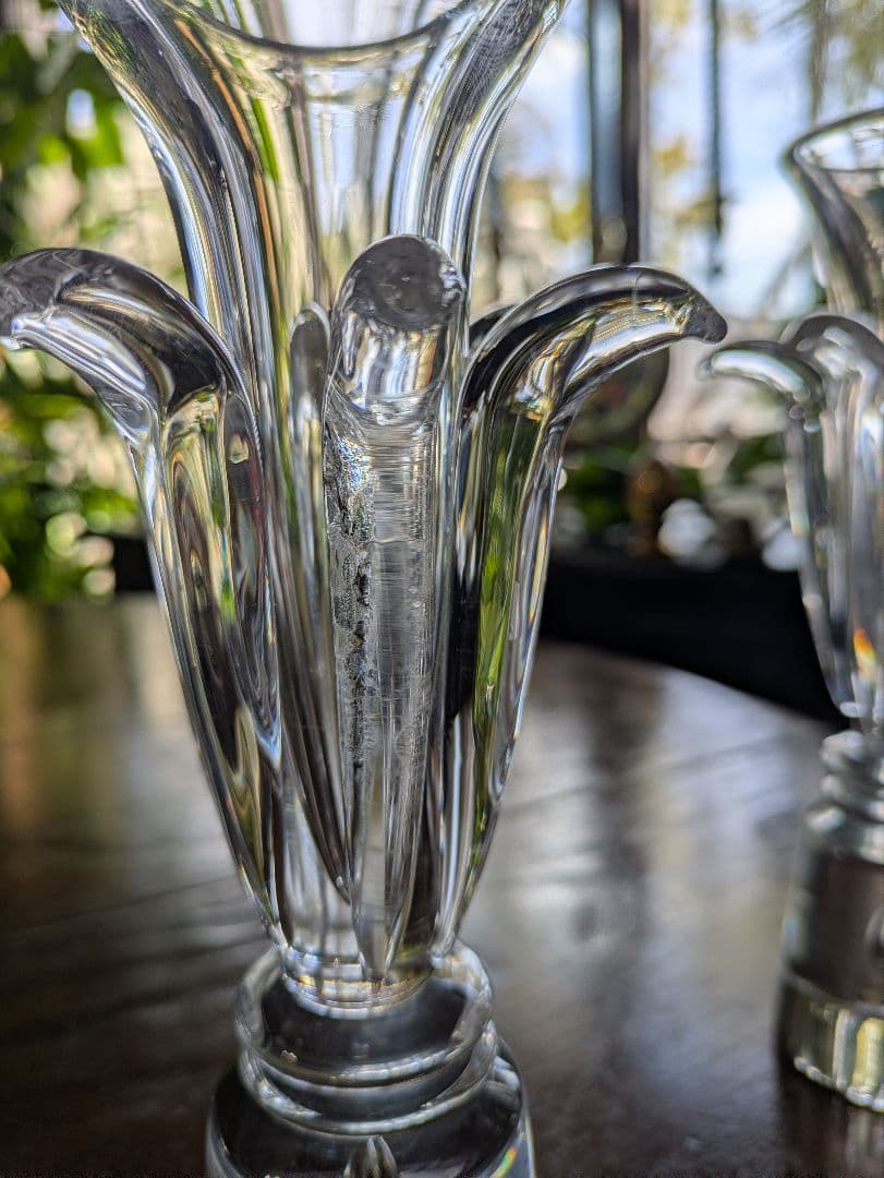 レア　Steuben　クリスタル　ヴェルサイユ 　キャンドルスティック 2個