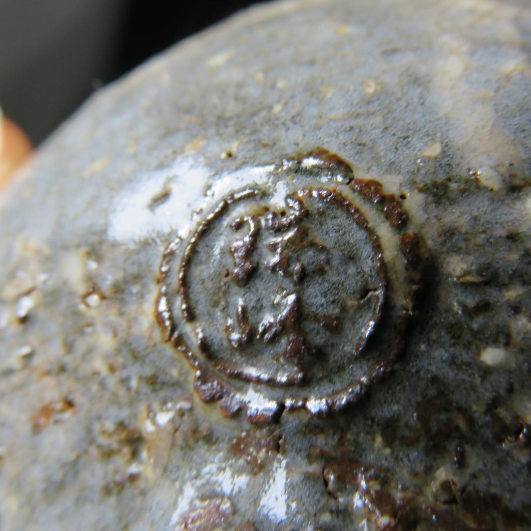 茶碗 萩焼 大野瑞峰 木箱 共箱 在銘 抹茶碗 茶器 茶道具