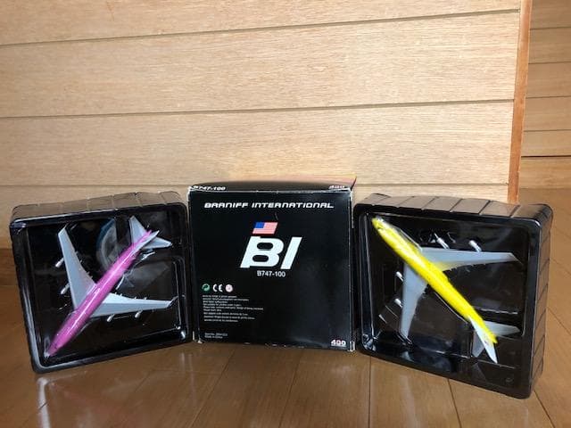 プラニフ航空 B747 1/400 モデル 2機セット 箱付 d791y82