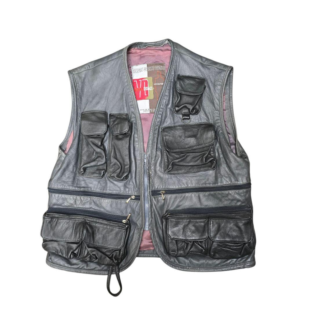 AVANT GARDE NEWS 本革レザー フィッシングベスト バイカー