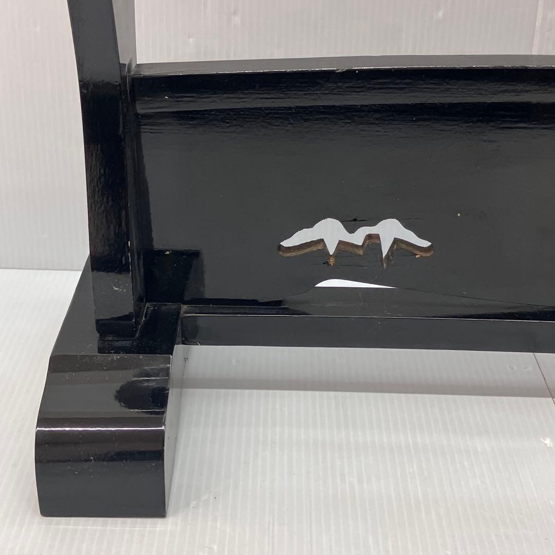 【 刀置き/刀掛け/木製 】透かし　置物 コレクション アンティーク 趣味