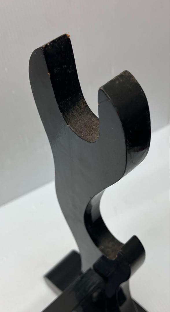 【 刀置き/刀掛け/木製 】透かし　置物 コレクション アンティーク 趣味